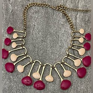 Hot and Light Pink Statement Necklace